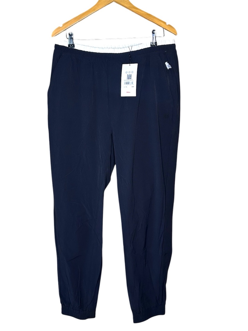 💚 Wilson Men’s Athletic Jogger Pants XL Navy Blue Performance Training Pants NWT